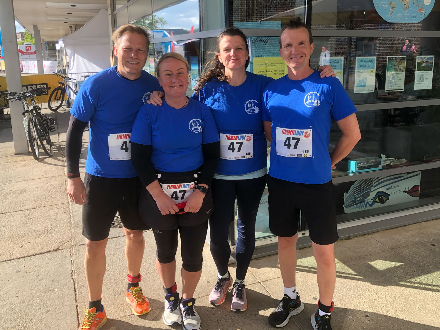Our team at the start