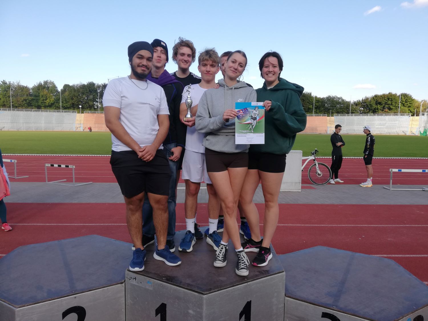 The winning team in the vocational school competition